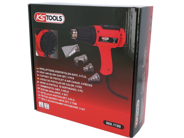 KS Tools Heteluchtpistool set inclusief 4 opzetstukken1