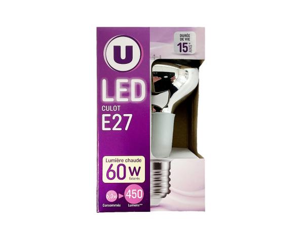 60x LED-spot E27 6,3W 2700K