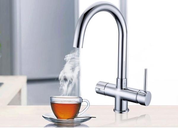 3-in-1 Kokend water kraan RVS