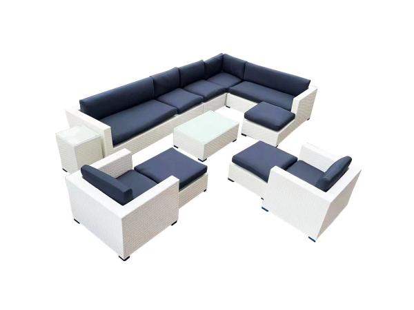 Loungeset incl. kussens 12-delig