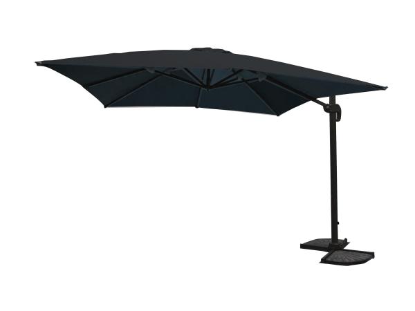 Hangende parasol zwart 300x300cm 