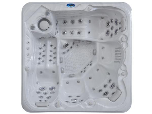 5-persoons 220x220x90 cm - Sneeuwwit bad - Incl. Bluetooth