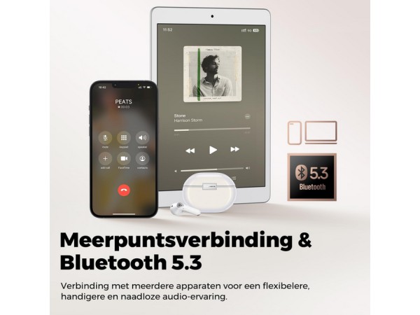SoundPEATS Air4 Pro Bluetooth Hoofdtelefoon BlT 5.3 Wit1