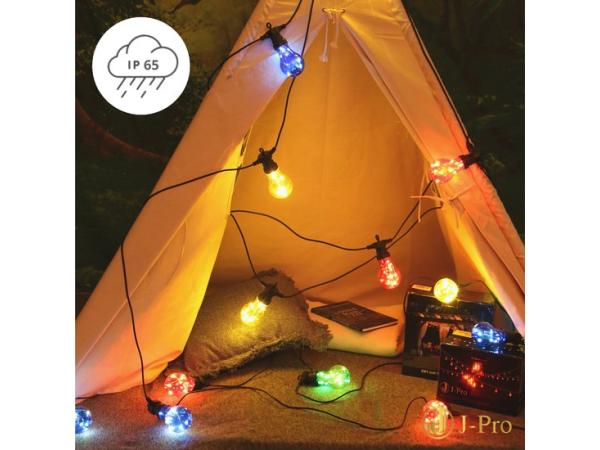 JPro Magnum 10 Multi Color Lichtsnoer op Netstroom  11,5 M