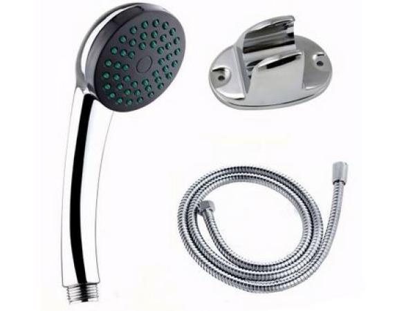 DOUCHE KOP MET SLANG EN HANDVAT