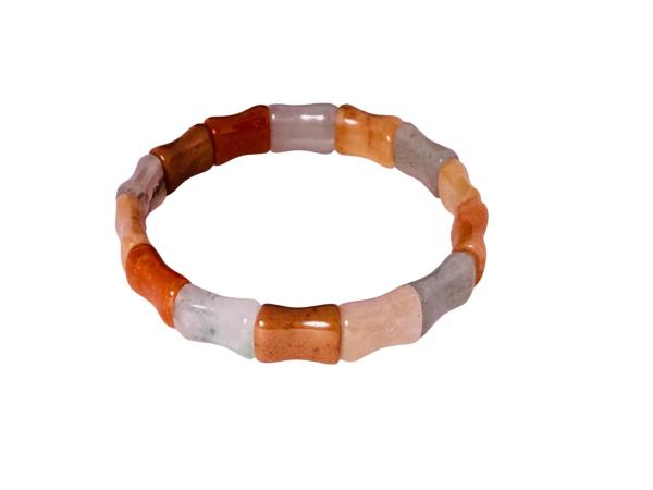 Natuurlijk Design | Gepolijste 'Bamboe' Jade Armband