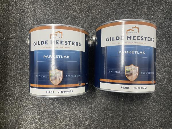 2xGilde Meesters Parketlak Blank Zijdeglans 2,5L – Parketlak
