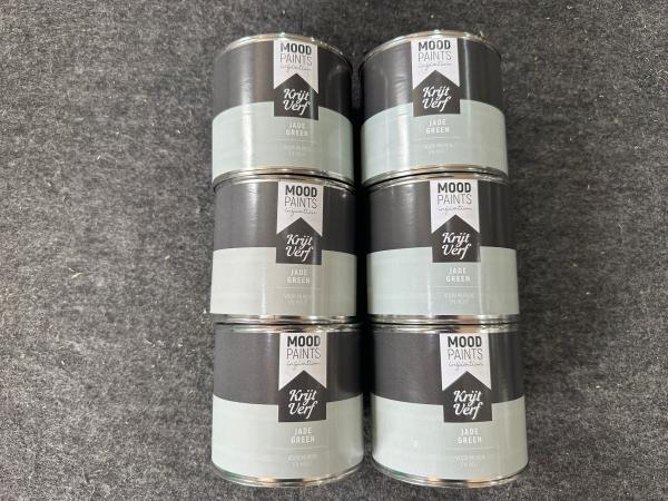 6x Jade Green 0,5L verf