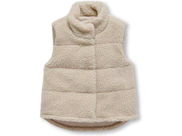 ONLY KMGSANDRA TEDDY WAISTCOAT OTW Meisjes Jas - Maat 104