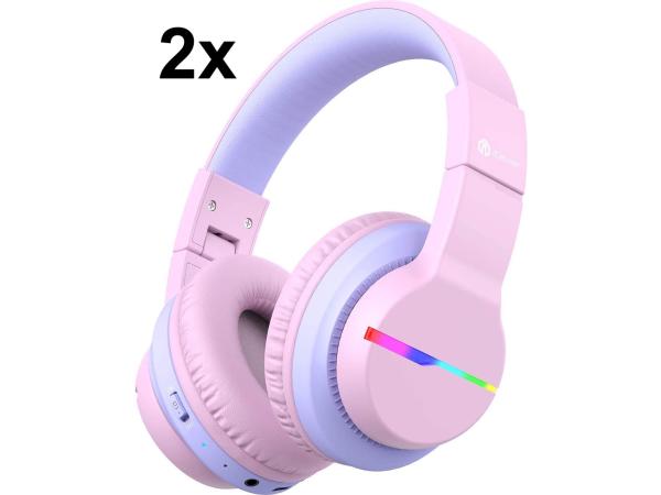 2x iClever - BTH12 - draadloze kinderkoptelefoons