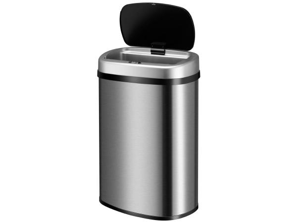 Automatische Prullenbak - 50 Liter - Zilver - Rechthoek