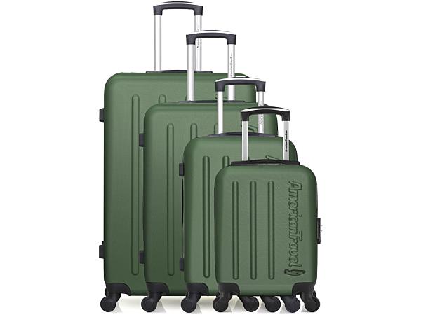 AMERICAN TRAVEL - Set van 4 koffers met 4 wielen