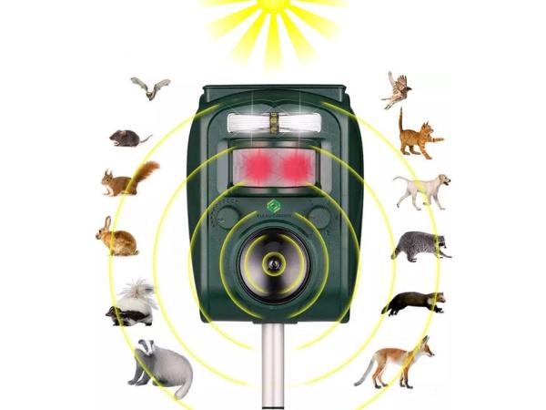 Fleau Garden PRO ultrasone kattenverjager solar groen