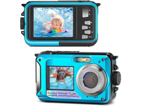 Digitale Onderwater Camera Full HD - 48 MP - 2.7K - 32GB