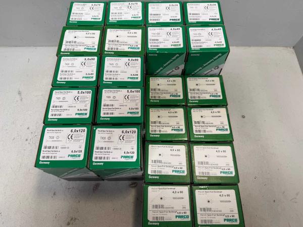 PARCO hout schroeven diverse maten 5800 stuks