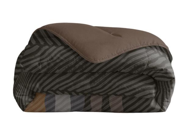 Royalbed Brown Stripes 200x200 - Dekbed zonder overtrek