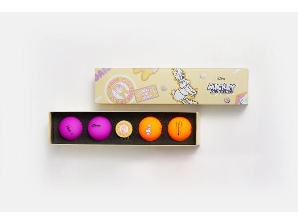 Golfballen Volvik Daisy Duck - 4 golfballen met marker