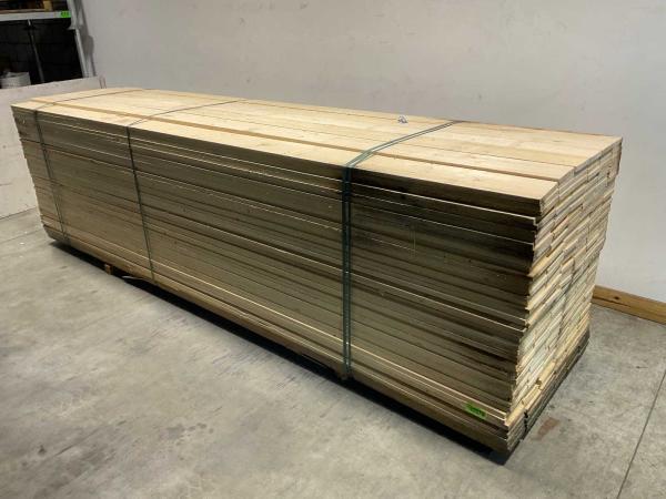 40x Vuren plank ruw 420x17,5x2,2cm