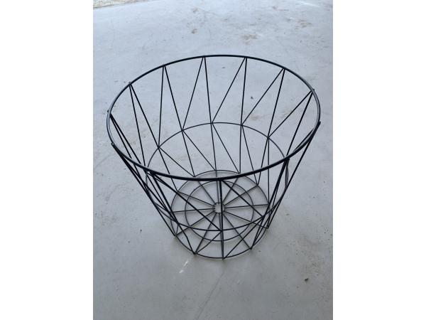 5x Ijzeren mand zwart