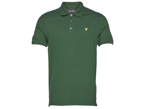 Lyle &amp; Scott Plain Polo Shirt Dark Green - S