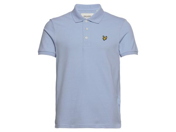 Lyle &amp; Scott Plain Polo Shirt Light Blue - S