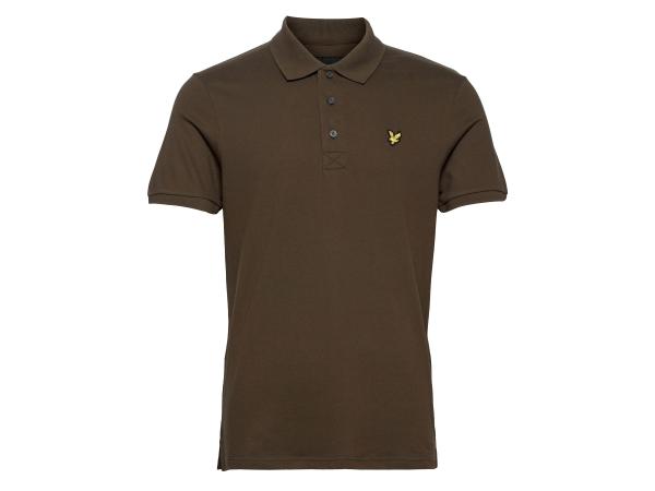 Lyle &amp; Scott Plain Polo Shirt Olive - L