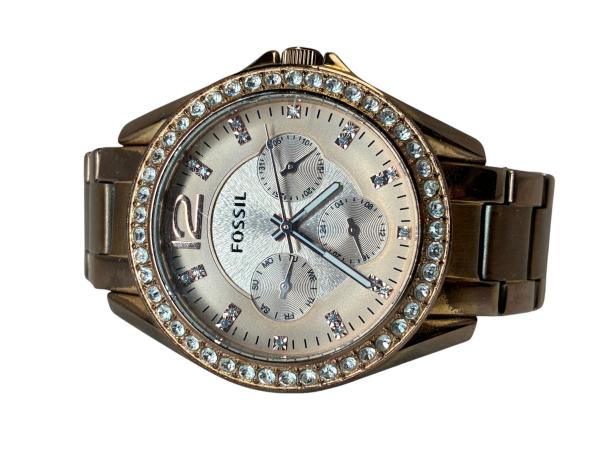 Fossil | Riley Rose Gold Crystal Watch