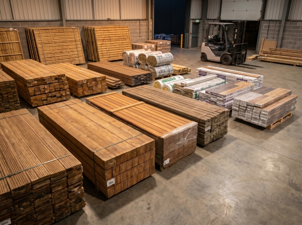 Bouwmaterialen, tuinhout & laminaat