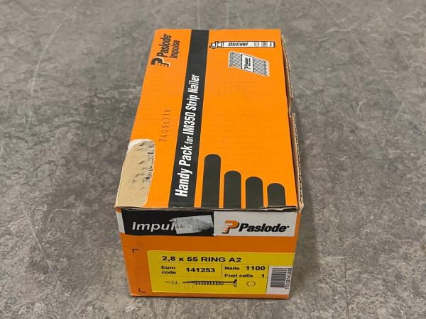 Paslode brads 2,8x55mm RVS 1100-pack