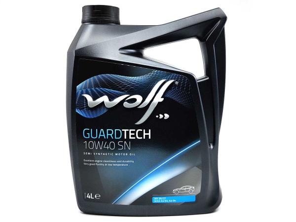 4x Wolf motorolie semi-synthetisch 10W-40 4L