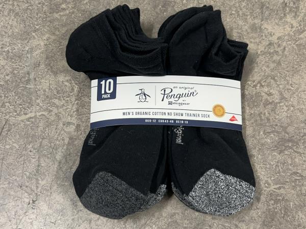 4x penguin sokken 10-pack maat 43-46 No Show