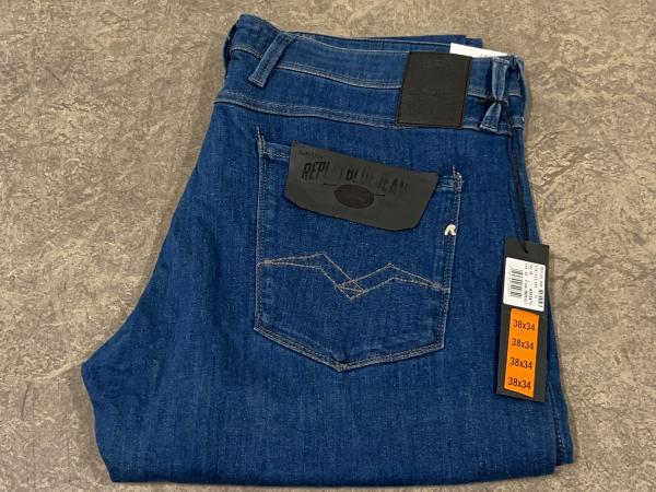 2x Replay spijkerbroek maat 48x34 Blue Jeans