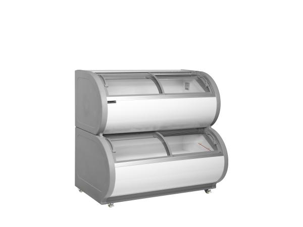 TEFCOLD TD500 Two Level Display Freezer White
