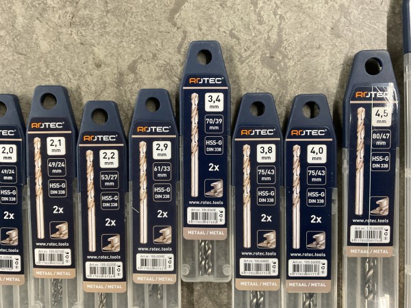 rotec-metaal-spiraalboor-set-41-delig-hss-g