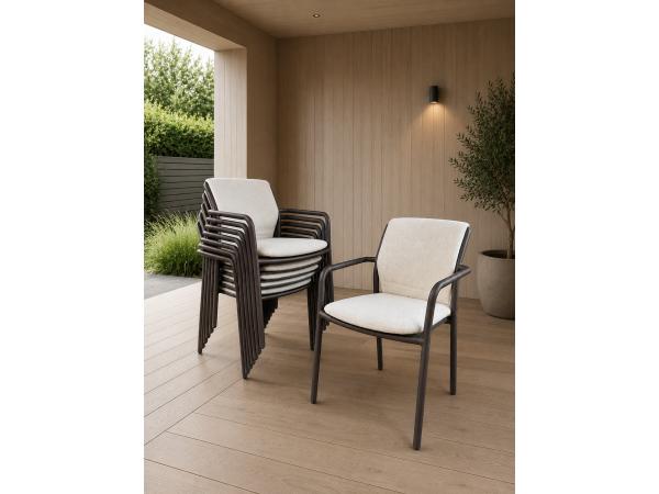 Flora outdoor stoelen (set van 6) - Bruin