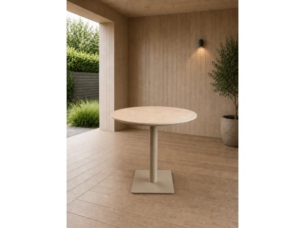 Flora outdoor tafel 80Ø - Taupe