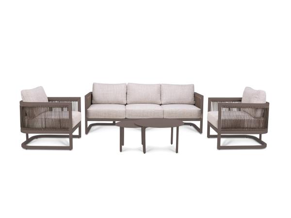 Outdoor Loungeset Sierra - bruin (quick dry)