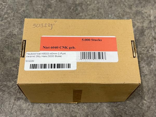 3x Haubold nietjes 40mm verzinkt 5000-pack