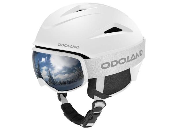 Odoland Ski Snowboard Helm Kit met Masker maat s 54-56cm