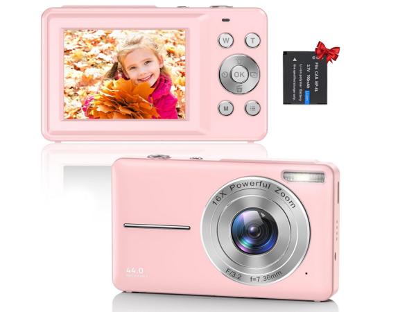 Compacte digitale camera, 1080p HD, 44 MP