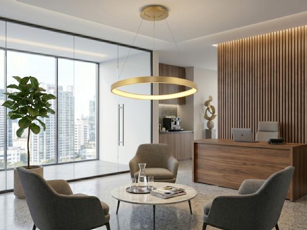 Hanglamp Goud 62cm 50W LED CCT 3 Kleur & 3 Stappen Dimmen