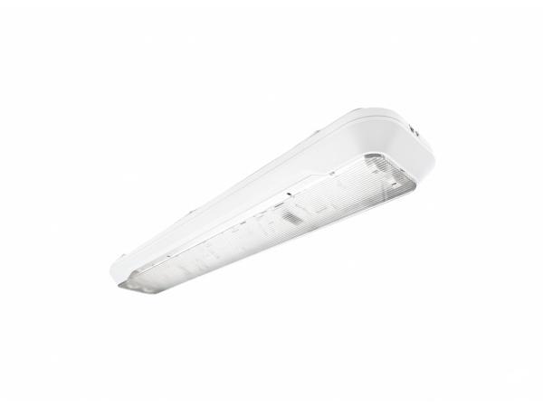 8x 60cm Pro dubbele LED TL T8 armaturen IP65 wit met reflector