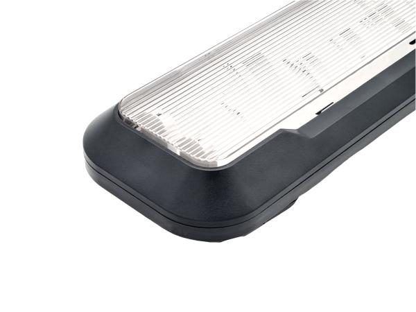 16x 60cm Pro dubbele LED TL armaturen IP65 donkergrijs reflector