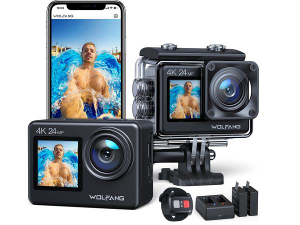 WOLFANG GA200 Action Camera - 4K 24MP