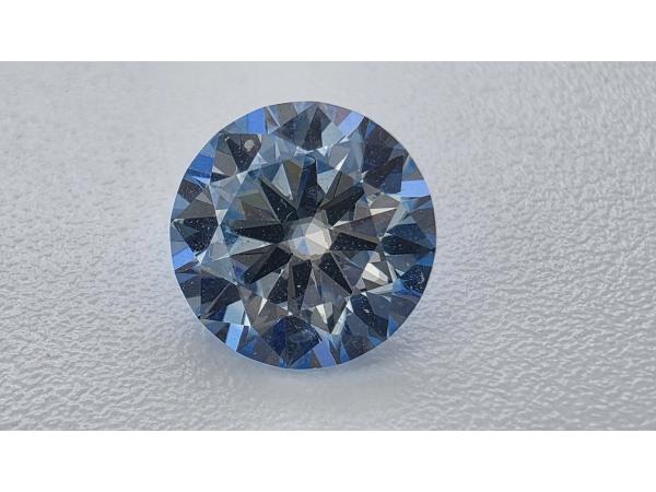 Moissanite briljant 1.00 crt Blue ( GRA gecertificeerd )