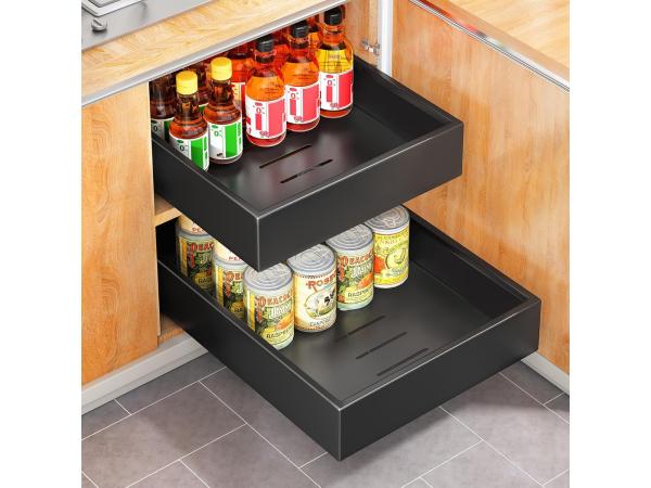 Uittrekbare kast-organizer - (25 cm B x 43 cm D x 9 cm H)