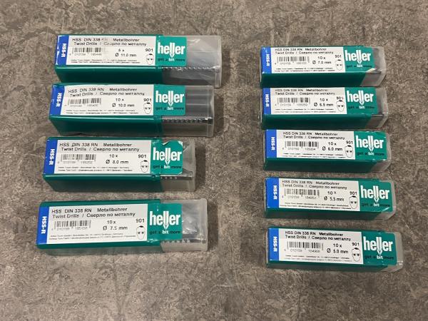 Heller spiraalboor set 9-delig