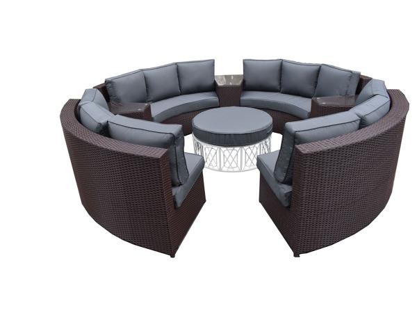 Diningset / Tuinset incl. kussens 8-delig