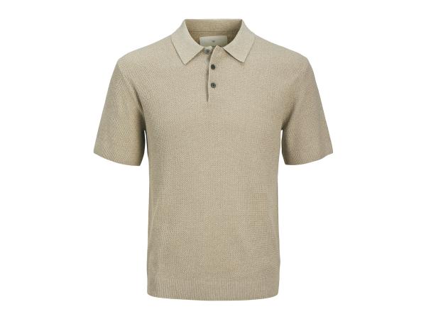 Jack &amp; Jones Cooper Knit Polo Greige - S