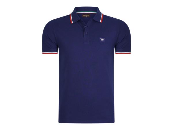 Cappuccino Italia Polo Applique Pique - Navy - XXL